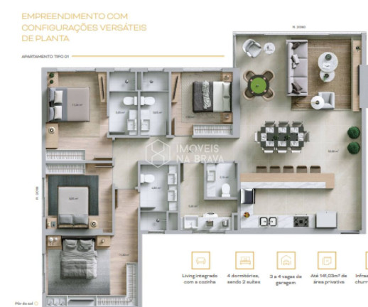Imagem Apartamento com 4 Quartos à Venda, 255 m² em Centro - Balneário Camboriú