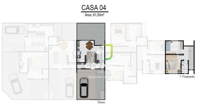 Imagem Sobrado com 2 Quartos à Venda, 62 m² em Espinheiros - Itajaí Imagem Sobrado com 2 Quartos à Venda, 62 m² em Espinheiros - Itajaí