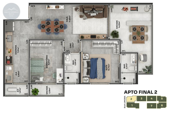 Imagem Imóvel com 2 Quartos à Venda, 81 m² em Boqueirão - Praia Grande