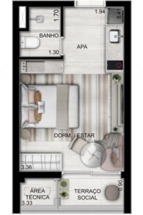 Imagem Apartamento com 1 Quarto à Venda, 25 m² em Vila Mariana - São Paulo Imagem Apartamento com 1 Quarto à Venda, 25 m² em Vila Mariana - São Paulo
