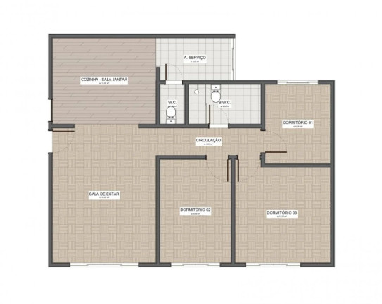 Imagem Apartamento com 3 Quartos à Venda, 80 m² em água Verde - Curitiba