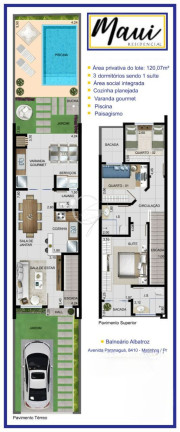 Imagem Sobrado com 3 Quartos à Venda, 108 m² em Balneário Currais - Matinhos