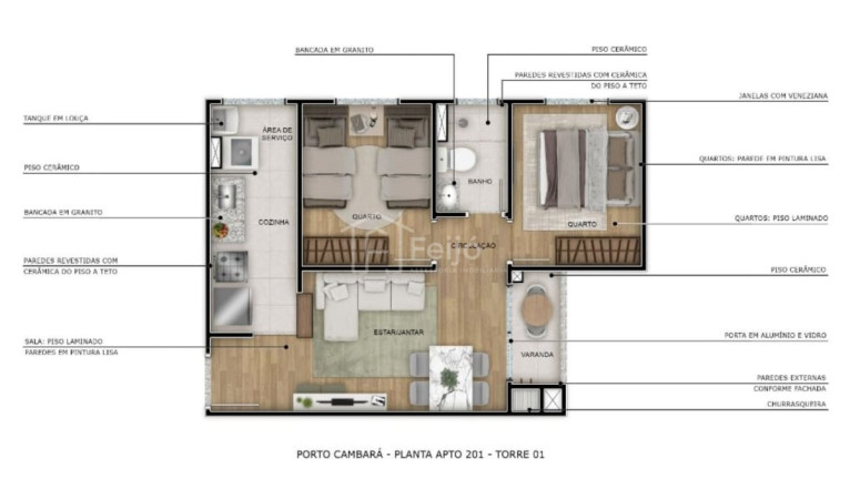 Imagem Apartamento com 2 Quartos à Venda, 44 m² em Jardim Itu - Porto Alegre