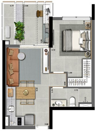 Imagem Apartamento com 1 Quarto à Venda, 98 m² em Pinheiros - São Paulo