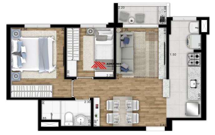 Imagem Apartamento com 2 Quartos à Venda, 48 m² em Vila Galvão - Guarulhos