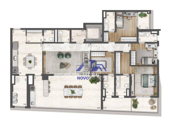 Imagem Apartamento com 4 Quartos à Venda, 199 m² em Brooklin - São Paulo Imagem Apartamento com 4 Quartos à Venda, 199 m² em Brooklin - São Paulo