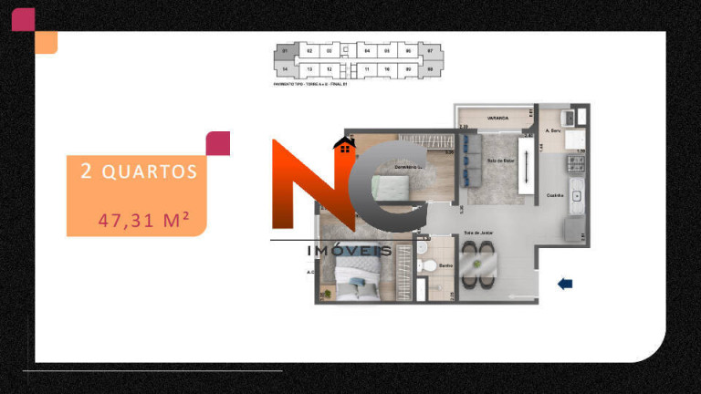 Imagem Apartamento com 2 Quartos à Venda, 46 m² em Bonsucesso - Rio De Janeiro Imagem Apartamento com 2 Quartos à Venda, 46 m² em Bonsucesso - Rio De Janeiro