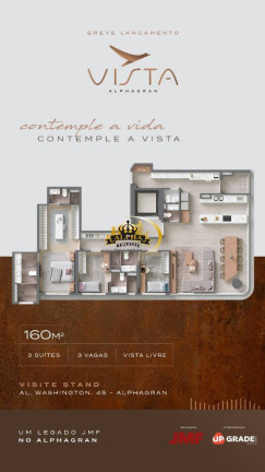Imagem Apartamento com 3 Quartos à Venda, 160 m² em Alphagran Alphaville - Barueri