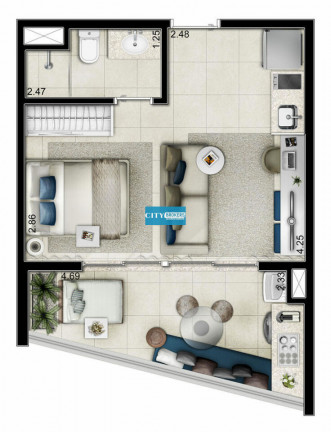 Imagem Apartamento com 1 Quarto à Venda, 60 m² em Pinheiros - São Paulo