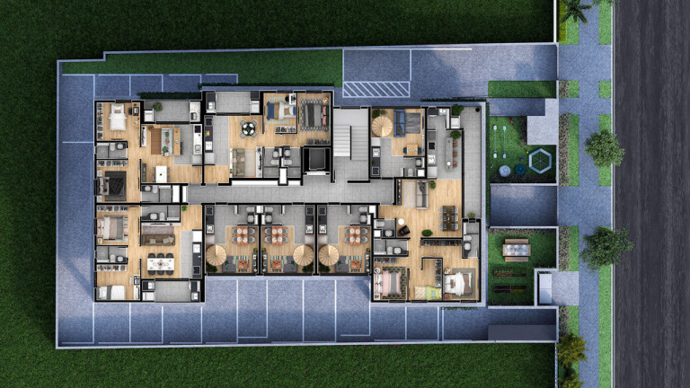 Imagem Apartamento com 2 Quartos à Venda, 59 m² em água Verde - Curitiba