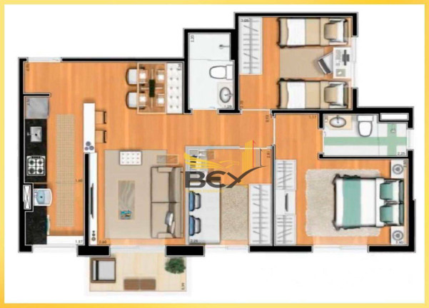 Imagem Apartamento com 3 Quartos à Venda, 69 m² em Jardim Iracema - Barueri Imagem Apartamento com 3 Quartos à Venda, 69 m² em Jardim Iracema - Barueri