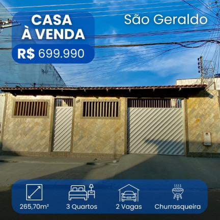 Casa com 3 Quartos à Venda, 181 m² em São Geraldo - Manaus