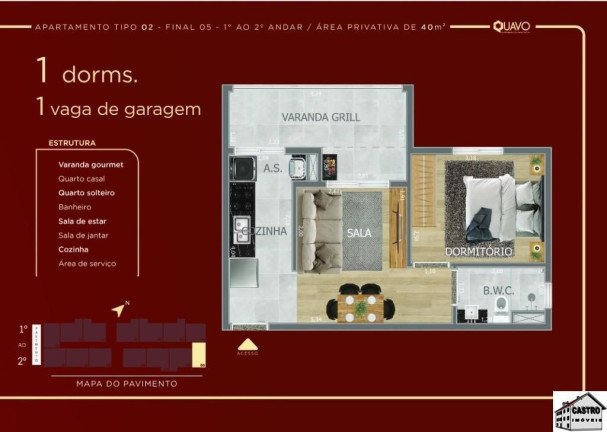 Imagem Apartamento com 2 Quartos à Venda, 45 m² em Vila Fernandes - São Paulo Imagem Apartamento com 2 Quartos à Venda, 45 m² em Vila Fernandes - São Paulo