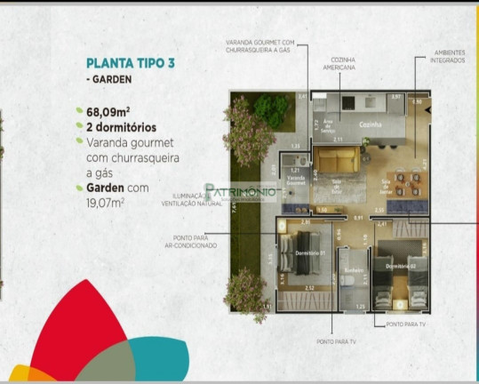 Imóvel com 2 Quartos à Venda, 49 m² em Jardim Imperial - Jaguariúna