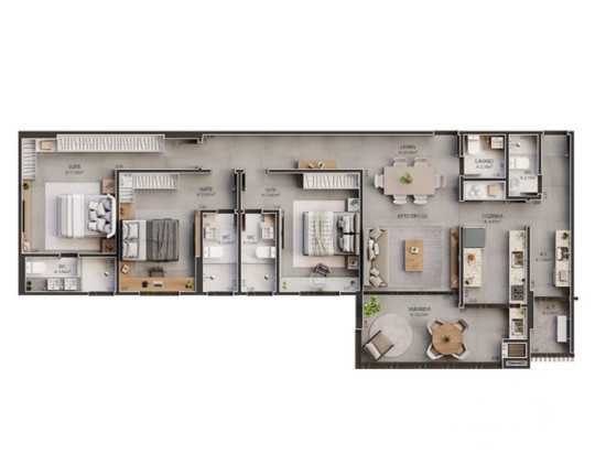 Imagem Apartamento com 3 Quartos à Venda, 131 m² em Renato Gonçalves - Barreiras