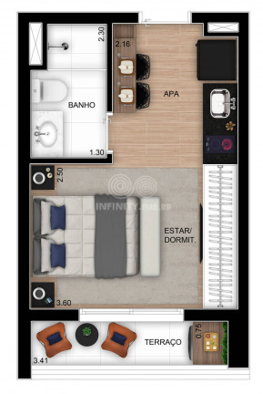 Imagem Apartamento com 1 Quarto à Venda, 24 m² em Belenzinho - São Paulo Imagem Apartamento com 1 Quarto à Venda, 24 m² em Belenzinho - São Paulo