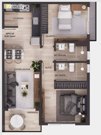 Imagem Apartamento com 2 Quartos à Venda, 57 m² em Intermares - Cabedelo Imagem Apartamento com 2 Quartos à Venda, 57 m² em Intermares - Cabedelo