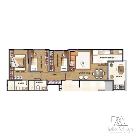 Imagem Apartamento com 3 Quartos à Venda, 87 m²