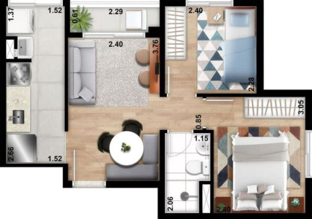 Imagem Apartamento com 2 Quartos à Venda, 39 m² em Tucuruvi - São Paulo