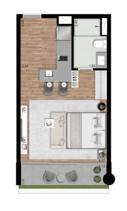 Apartamento à Venda, 37 m² em Pinheiros - São Paulo