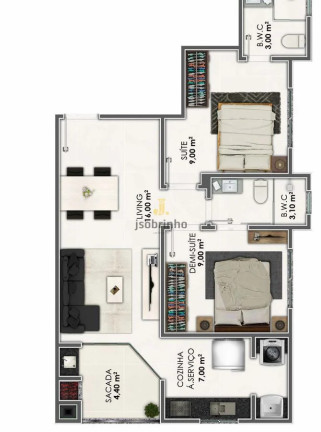 Imagem Apartamento com 2 Quartos à Venda, 61 m² em Morretes - Itapema Imagem Apartamento com 2 Quartos à Venda, 61 m² em Morretes - Itapema
