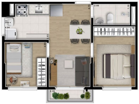 Imagem Imóvel com 2 Quartos à Venda, 44 m² em Freguesia Do ó - São Paulo Imagem Imóvel com 2 Quartos à Venda, 44 m² em Freguesia Do ó - São Paulo