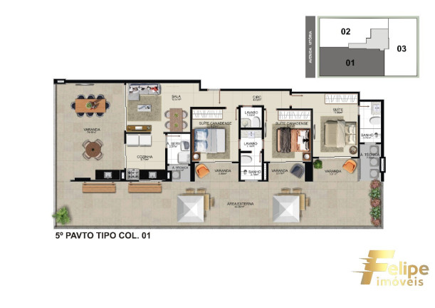 Imagem Imóvel com 2 Quartos à Venda, 71 m² em Praia Do Morro - Guarapari