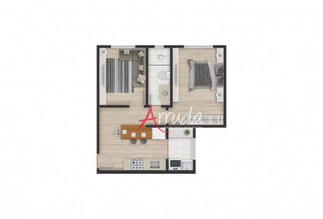 Imagem Apartamento com 1 Quarto à Venda, 46 m² em Pioneiros Catarinenses - Cascavel Imagem Apartamento com 1 Quarto à Venda, 46 m² em Pioneiros Catarinenses - Cascavel