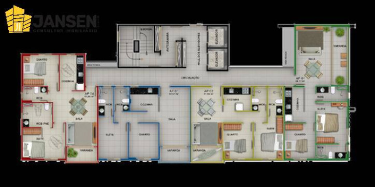Imagem Apartamento com 2 Quartos à Venda, 51 m² em Tambaú - João Pessoa