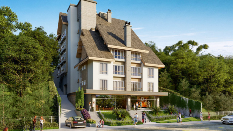 Apartamento com 2 Quartos à Venda, 76 m² em Floresta - Gramado