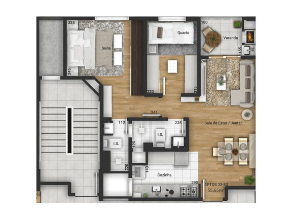 Imagem Apartamento com 2 Quartos à Venda, 62 m² em Tingui - Curitiba Imagem Apartamento com 2 Quartos à Venda, 62 m² em Tingui - Curitiba