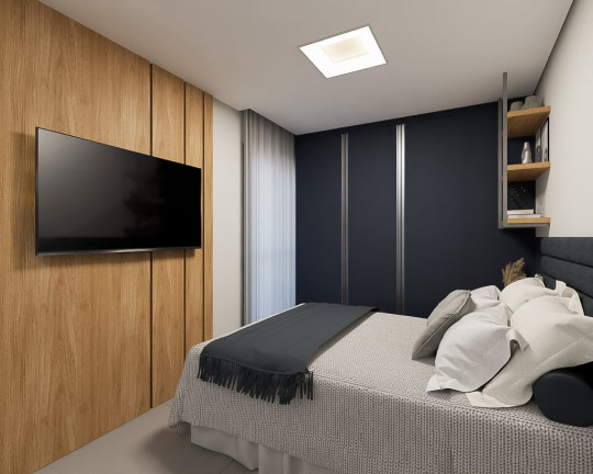 Imagem Apartamento com 1 Quarto à Venda, 24 m² em Mercês - Curitiba
