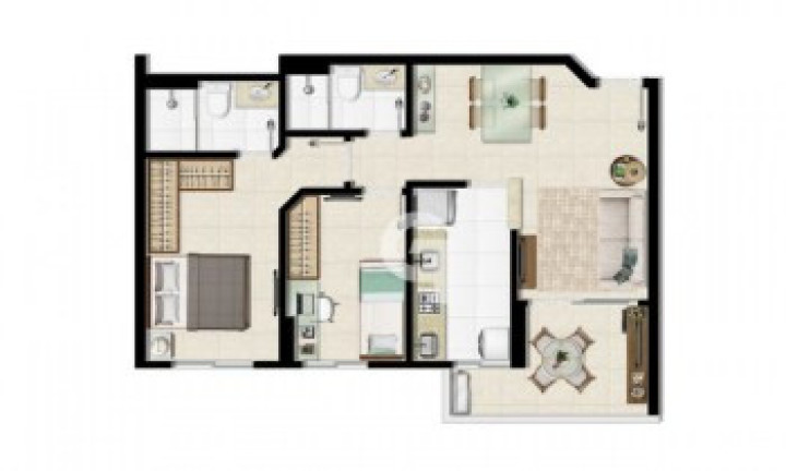 Imagem Apartamento com 2 Quartos à Venda, 56 m² em Luiz Anselmo - Salvador Imagem Apartamento com 2 Quartos à Venda, 56 m² em Luiz Anselmo - Salvador