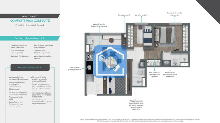 Imagem Apartamento com 2 Quartos à Venda, 50 m² em Belenzinho - São Paulo