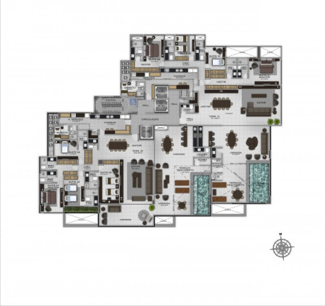 Imagem Apartamento com 4 Quartos à Venda, 271 m² em Ponta Verde - Maceió Imagem Apartamento com 4 Quartos à Venda, 271 m² em Ponta Verde - Maceió