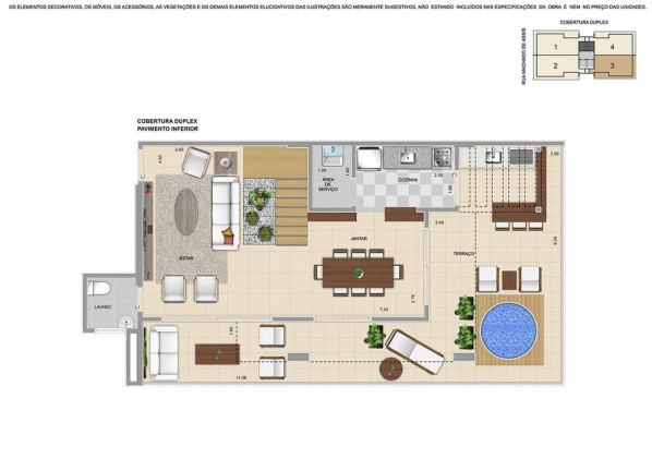 Imagem Cobertura com 3 Quartos à Venda, 123 m² em Bela Vista - Osasco