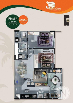 Imagem Apartamento com 2 Quartos à Venda, 72 m² em Centro - Itanhaém Imagem Apartamento com 2 Quartos à Venda, 72 m² em Centro - Itanhaém