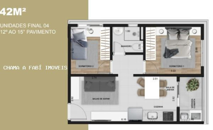 Imagem Apartamento com 1 Quarto à Venda, 35 m² em Vila Carrão - São Paulo