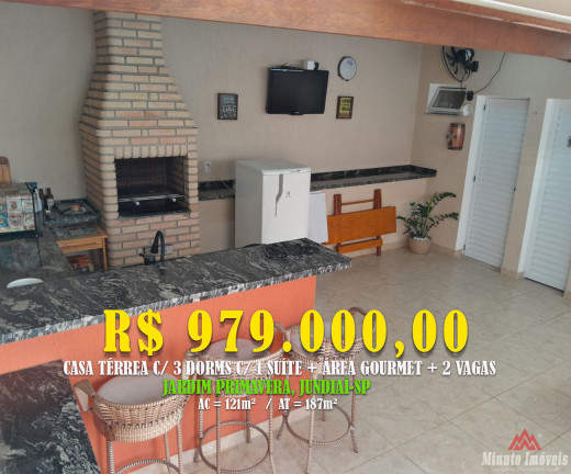 Imagem Casa com 3 Quartos à Venda, 121 m² em Jardim Primavera - Jundiaí Imagem Casa com 3 Quartos à Venda, 121 m² em Jardim Primavera - Jundiaí
