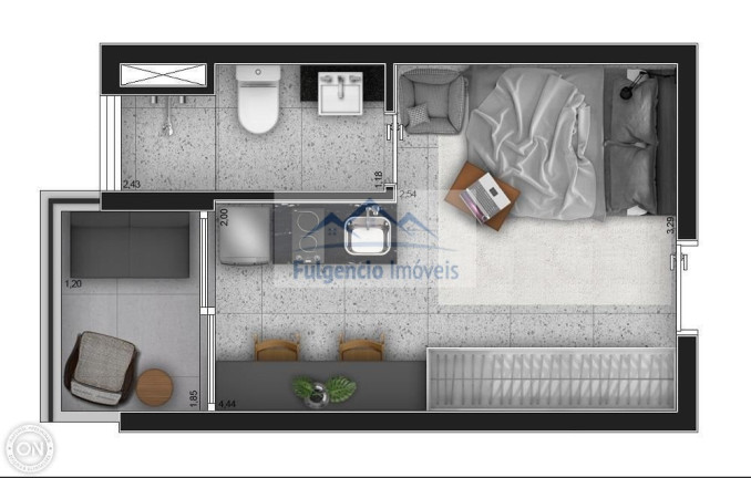 Imagem Imóvel com 1 Quarto à Venda, 30 m² em Moema - São Paulo