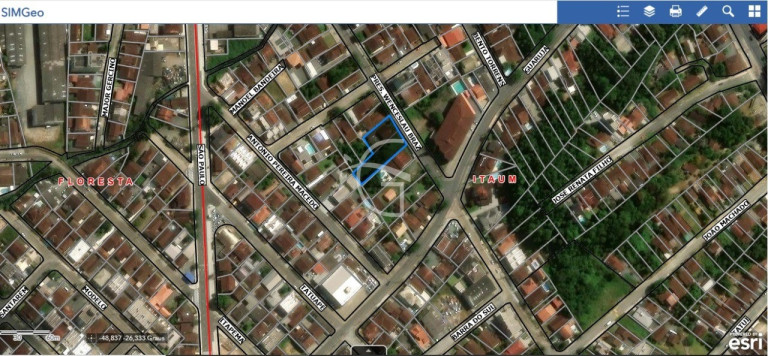 Terreno à Venda, 1.423 m² em Itaum - Joinville