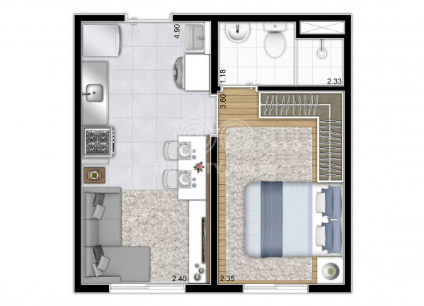 Imagem Apartamento com 1 Quarto à Venda, 30 m² em Morumbi - São Paulo Imagem Apartamento com 1 Quarto à Venda, 30 m² em Morumbi - São Paulo