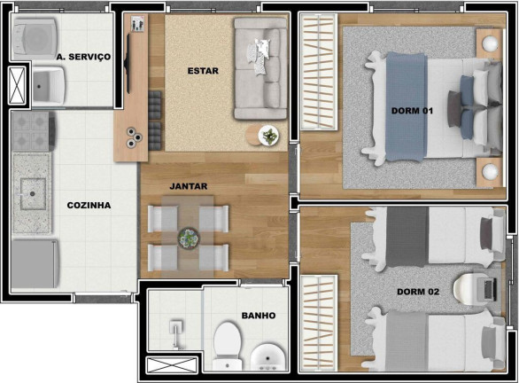 Imagem Apartamento com 2 Quartos à Venda, 41 m² em Imirim - São Paulo Imagem Apartamento com 2 Quartos à Venda, 41 m² em Imirim - São Paulo