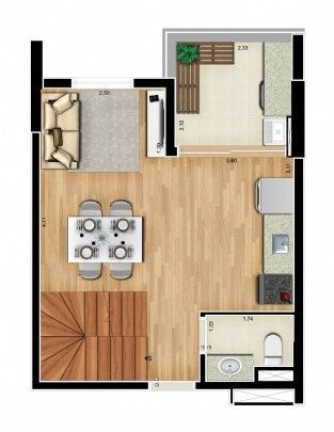 Imagem Loft com 1 Quarto à Venda, 37 m² em Jardim Do Mar - São Bernardo Do Campo Imagem Loft com 1 Quarto à Venda, 37 m² em Jardim Do Mar - São Bernardo Do Campo