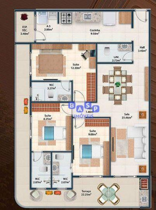 Imagem Apartamento com 3 Quartos à Venda, 116 m² em Vila Guilhermina - Praia Grande Imagem Apartamento com 3 Quartos à Venda, 116 m² em Vila Guilhermina - Praia Grande
