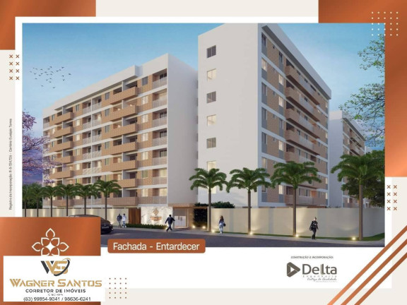 Imagem Apartamento com 2 Quartos à Venda, 57 m² em Jardim Cidade Universitária - João Pessoa