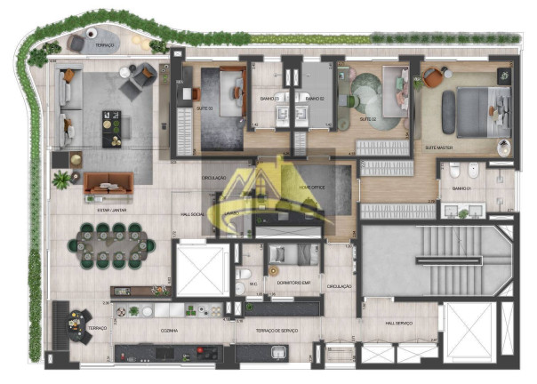 Imagem Cobertura com 4 Quartos à Venda, 398 m² em Jardins - São Paulo Imagem Cobertura com 4 Quartos à Venda, 398 m² em Jardins - São Paulo