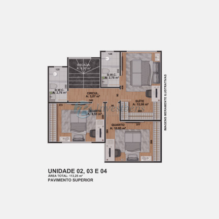 Imagem Casa de Condomínio com 3 Quartos à Venda, 113 m² em Portão - Curitiba