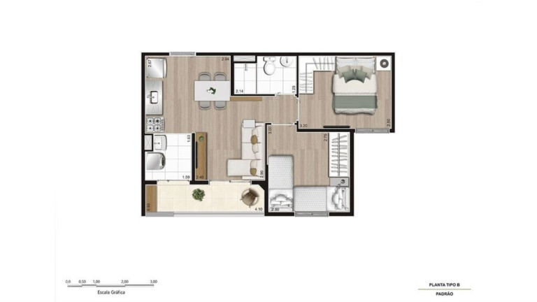 Imagem Imóvel com 2 Quartos à Venda, 45 m² em Quintaúna - Osasco