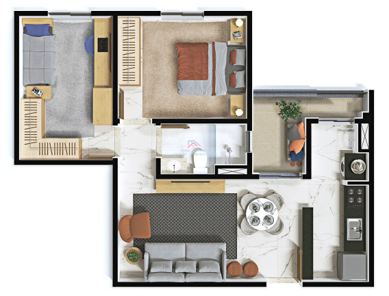 Imagem Apartamento com 2 Quartos à Venda, 58 m² em Jardim Do Lago - Jundiaí Imagem Apartamento com 2 Quartos à Venda, 58 m² em Jardim Do Lago - Jundiaí